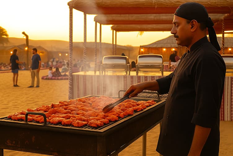 Dubai: Evening Desert Safari, Camel ride, Sand boarding, BBQ Dinner & Quad bike ride gallery image 3